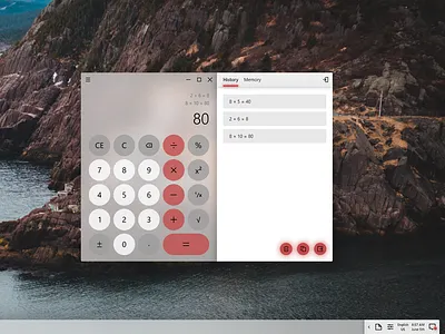 Windows London Calculator adobexd app calculator calculator app calculator ui design expression fluent fluent design graphic history memory microsoft ui ux windows windows 10