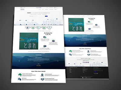 Sales webpage design design ui web