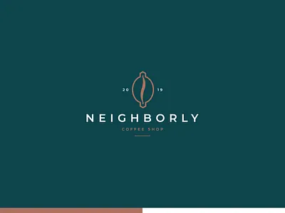NEIGHBORLY COFFEE SHOP brand branding coffee coffee bean coffee shop coffeehouse creative creative design house mark way