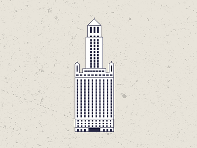 35 East Wacker design flat illustration minimal ui vector web