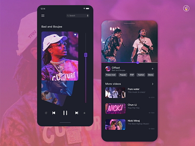 Music app ui ux
