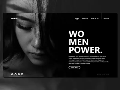 Women_Landing Page adobe xd design designer equality landing page landing page design photoshop power strength uiux webdesign website women women empowerment womens womens day xd
