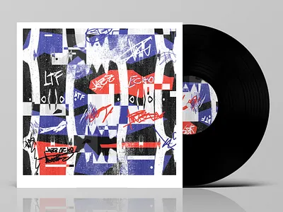 Another vinyl cover abstact branding design editorial geometry graphicdesign hiphop illustration jazz logo logotype poster records rock space typography vector vinyl vinyl cover vinyl record