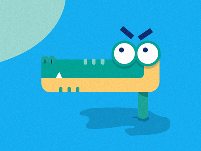 Crocodile alligator crocodile flat flat illustration illustration water