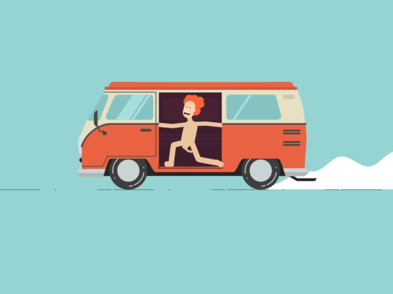 Weekend Feelings 2d animation animation character character animation dribbble illustration loop motion design motion graphics