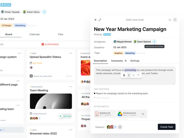 Task Management App designs, themes, templates and downloadable graphic ...
