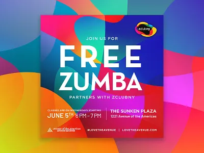 AOA Zumba abstract aoa event lovetheavenue marketing nyc socialmedia zumba