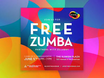 AOA Zumba abstract aoa event lovetheavenue marketing nyc socialmedia zumba