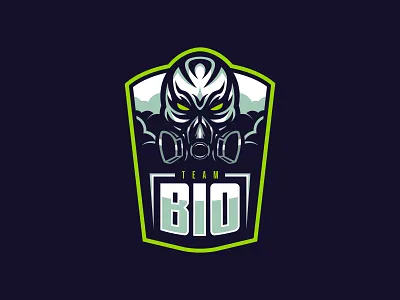 Team Bio esports logo badge esports logo illustration logo mascot mascot logo vector