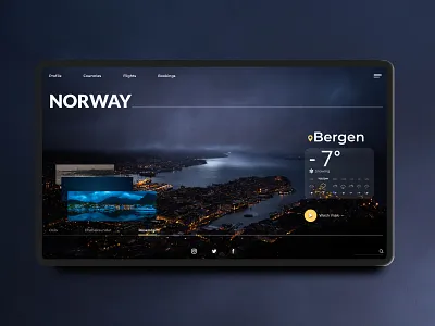 Explore Norway adobexd booking daily challange daily ui design concept explore flat icon landing page landing page design minimal norway travel typography ui ux vector web website website design