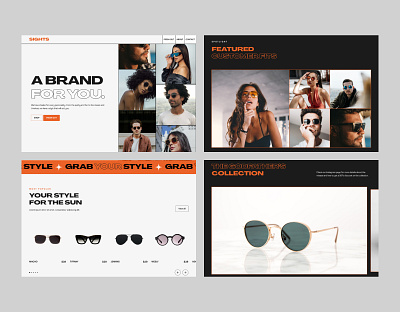 Sights branding design ecommerce ui ux web