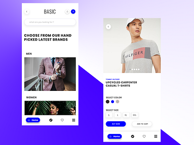 Basic E-Commerce 2019 app app design branding clean concept design flat identity landing page minimal typography ui user experience user experience design ux web website