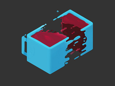 Digital Coffee art clean coffee coffee cup design digital digital painting icon illustraor illustration liquid logo minimal mug photoshop