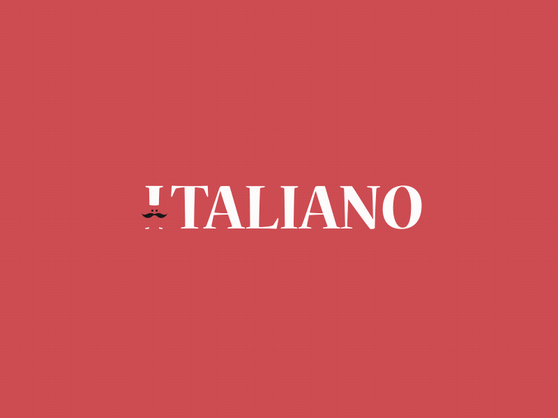 Logo Design for Italiano animation branding branding design design flat graphic design icon logo logo animation logo design logo motion minimal motion