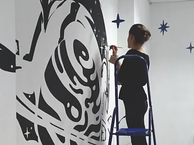 This is Love art beauty wallpainting