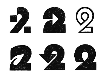 2 / sketches / wip 2 arrow letter location pin logo mark monogram negative space number number 2 pin sketch sketches symbol typography