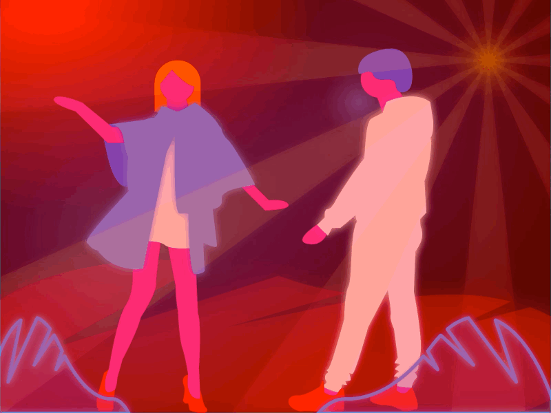 unDraw Night Fever adobe xd animation autoanimate dance disco gif madewithadobexd undraw xd