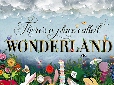 There’s A Place Called Wonderland affinitydesigner alice aliceinwonderland breadandbutterfly characterart cheshirecat digitalartwork doormouse illustrtion lettering art lettering artist madhatter marchhare procreateapp theresaplacecalledwonderland tweedledee tweedledum whimsical whiterzbbit wonderland