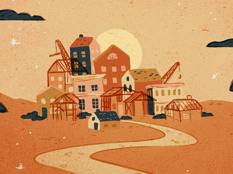 US Economic Growth Editorial Illustration digital art digital illustration editorial illustration linocut style procreate