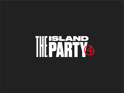 The Island Party badge branding identity island lettering logo logotype party typography wordmark