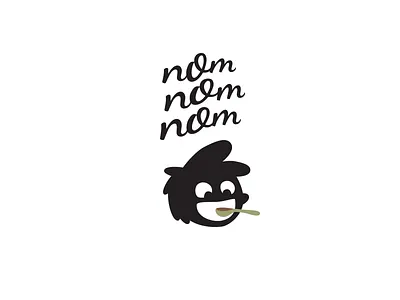NomNomNom Logotype branding design illustration logo logotype vector