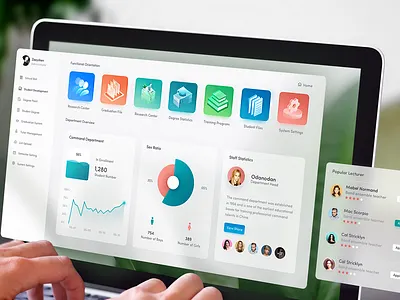 College Student Management System admin bar charts chart dashboard data data charts data visualization design fluent design graph histogram icon illustrations information charts management systems monitoring statistical charts web