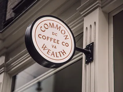 Common Wealth Coffee Co. branding coffee shop logo common wealth dc graphic design logo logo design logo designer signage va virginia washington dc