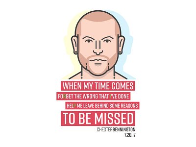 Chester Bennington illustration illustrator linkin park music