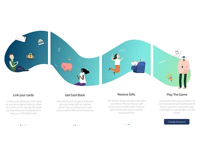 Rewards App Onboarding app design illustration onboarding ui