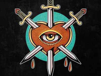 The Swords art artwork branding clothing design digitalart illustrator