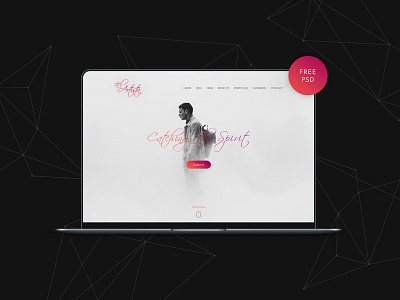 Free Art Agency Web Template branding design freebie freebies ui web design web app web design web development web site