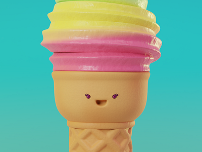 Cono 3d 3d ilustration 3d modeling blender character design design illustration render