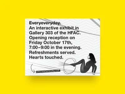 Everyeveryday - Exhibit Flyer collage flyer illustration