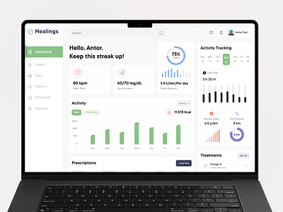Health Management Dashboard 2023 2023 trend application business clean ui colorful dashboard design health health management health tracker medical medical dashboard product product design web app