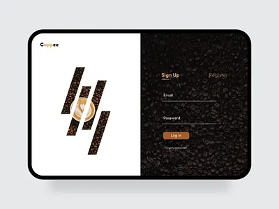 Cappee Login Page adobe illustration branding coffee design illustration illustrator loginpage ux uxdesign