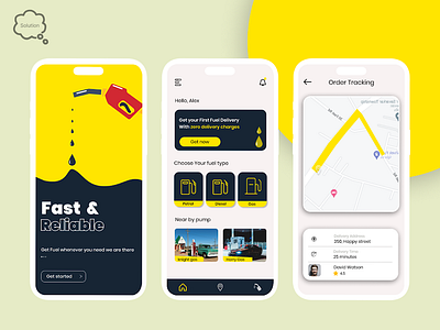 Fuel Delivery App Design app design application design fuel app design mobile app design ui uiux