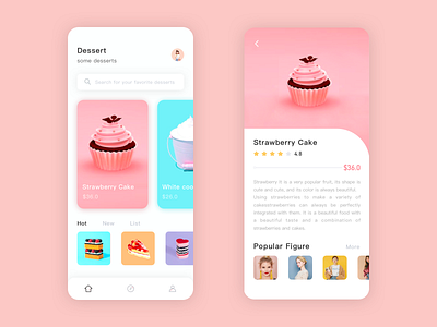 Summer Dessert ui 设计