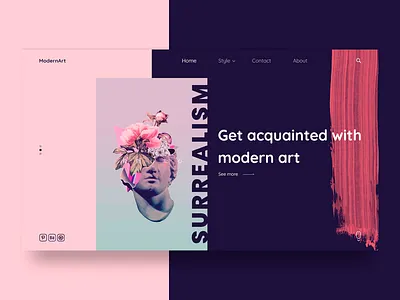 Modern Art art artists design shot ui ux web web design