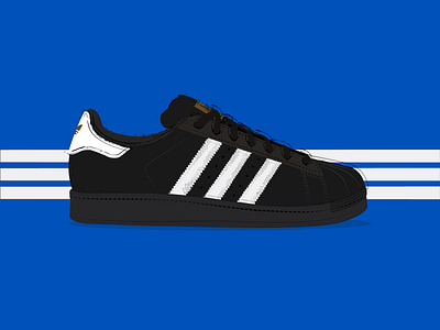 Adidas Superstar adidas branding debutshot design detailed firstshot flat graphic illustration illustrator minimal objects product shapes shoes sneakers superstar ui ux vector