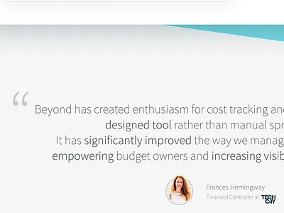 Testimonial detail beyond landing page review testimonial