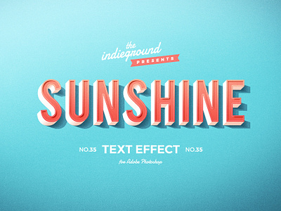 Retro Vintage Photoshop Text Effect No.35 1950s 3d 50s classic design logo mockup photoshop psd retro smart object style template text effects type typography vintage