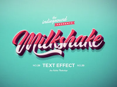 Retro Vintage Photoshop Text Effect No.39 1950s 3d 50s classic design logo mockup photoshop psd retro smart object style template text effects type typography vintage