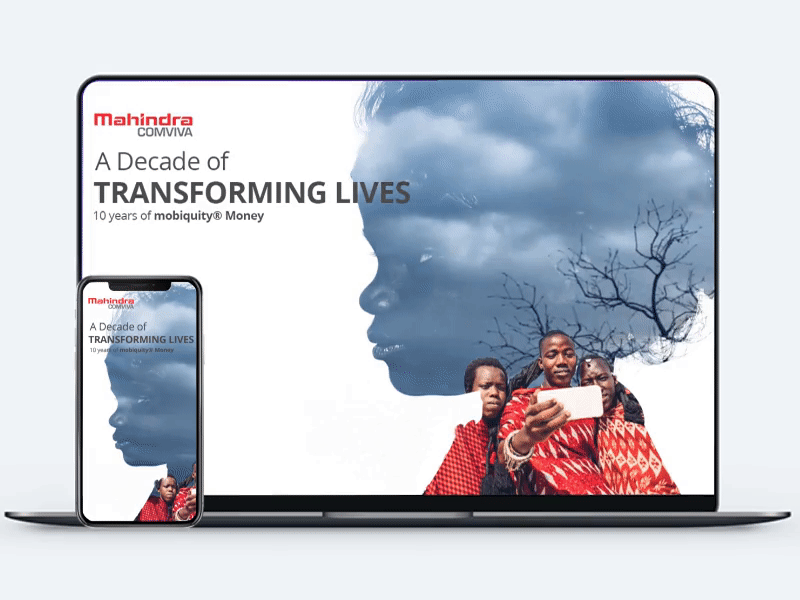 Landing page animation adobe aftereffects adobe photoshop after effect animation comviva illustration interaction design landing page landing page design mahindra mobile design motion animation website concept