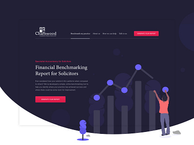 Charnwood Solicitors clean design illustration responsive ui ui design vector web design website