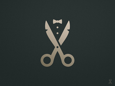 Gents Barber Club - Logomark Design brand identity branding clever illustration smart visual cleverlogo for sale unused buy identity designer lettermark logo design concept logomark logotype designer mark designer negative space negative space logo negativespace scissor smart mark smartlogo suit tuxedo typography