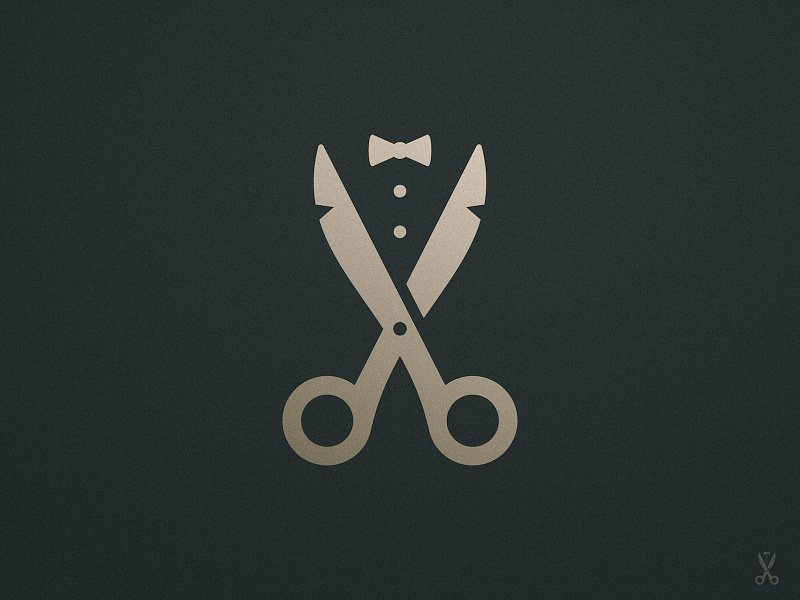 Gents Barber Club - Logomark Design brand identity branding clever illustration smart visual cleverlogo for sale unused buy identity designer lettermark logo design concept logomark logotype designer mark designer negative space negative space logo negativespace scissor smart mark smartlogo suit tuxedo typography