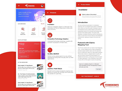 Patent Search Concept app design conceptual line icon minimalism patent search social ui ui ux ui metrial