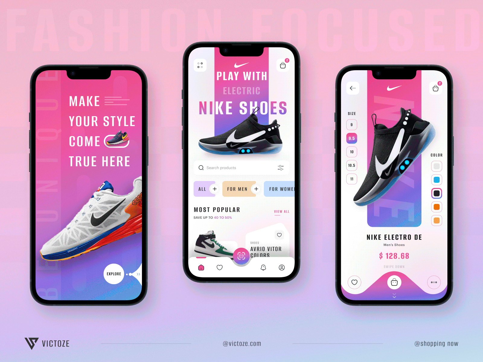 Shoes App designs, themes, templates and downloadable graphic elements