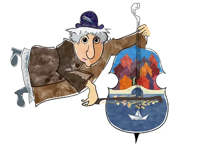 The Cello cello illustration music tune