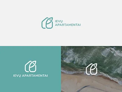 Ievų Apartamentai logo apartments branding color design flat icon logo real estate realestate vector